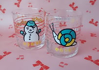 佐々木ガラス・かたつむりの歌詞付きミニコップ🐌