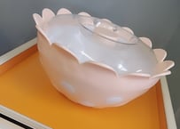 ドット模様のチューリップカット🌷プラボール  蓋付き