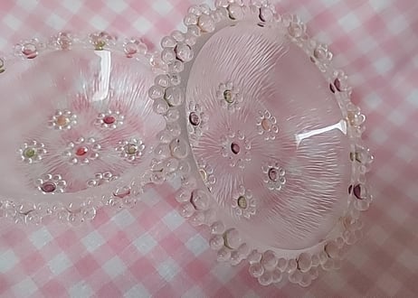 アデリア・ゼリー色のピコット深皿