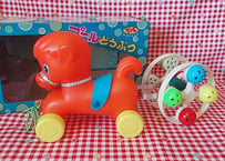PULL TOY🐴ポニーの車引き玩具