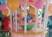 小鳥とソフビBABYのワンタッチメリー