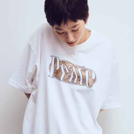Peate camo logo T-shirt(White)