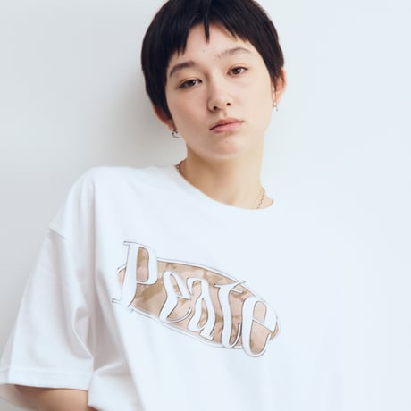 Peate camo logo T-shirt(White)