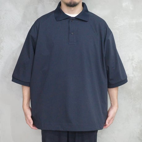 STRETCH NYLON BIG POLO(NAVY)