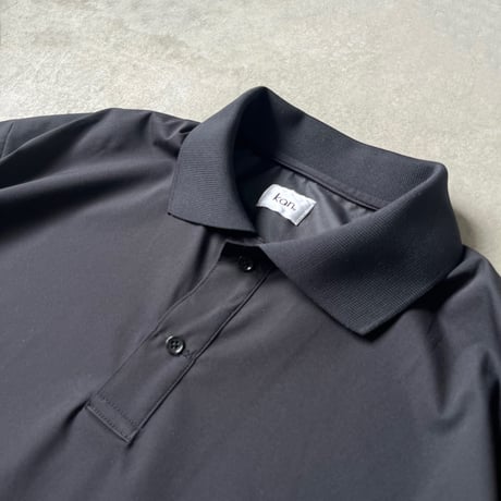 STRETCH NYLON BIG POLO(BLACK)