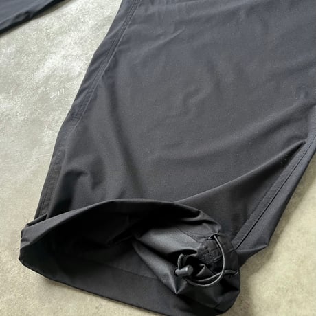 STRETCH NYLON WIDE EASY PANT(BLACK)