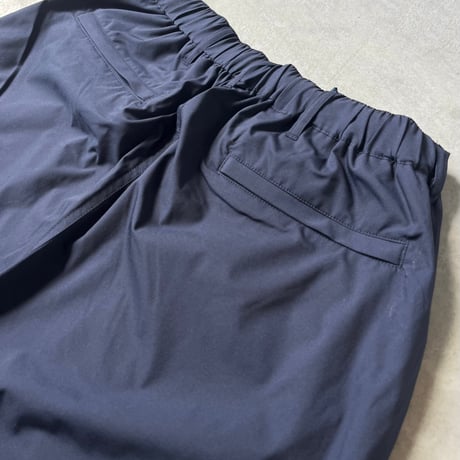 STRETCH NYLON WIDE EASY PANT(NAVY)
