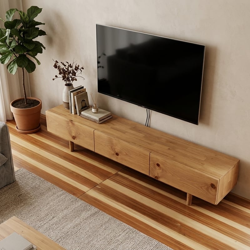 大きめテレビボード]180㎝テレビボード無垢材/アンティークパイン