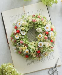 初夏の紫陽花リース/アナベル