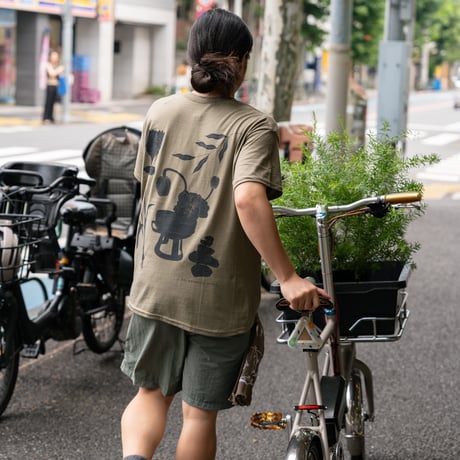 sai collected flora t-shirt(orange)