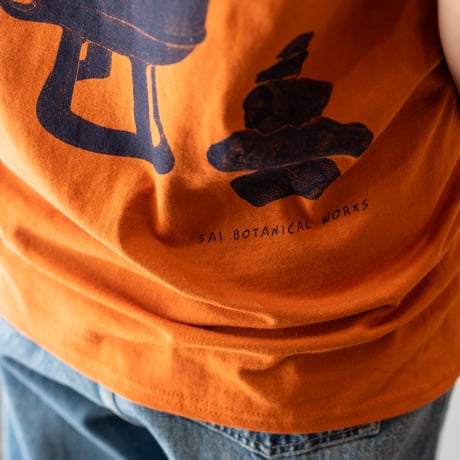 sai collected flora t-shirt(orange)