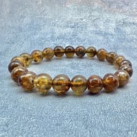 ネパール産🇳🇵【ハニートルマリン】ブレスレット8mm内径15cm/ Nepal HoneyTourmaline Bracelet