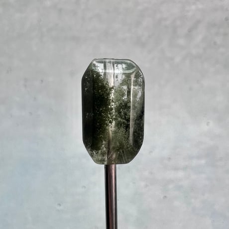 【ガネッシュヒマール産】天然ヒマラヤ水晶"手磨き加工"スクエアビーズ⑮/Ganesh Himal  Himalayan Quartz Square Beads