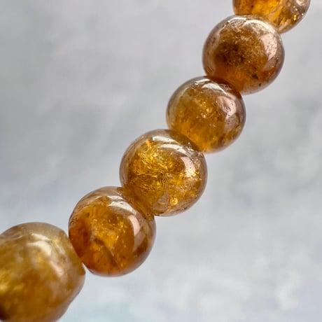 ネパール産🇳🇵【ハニートルマリン】ブレスレット5mm内径15②/Nepal HoneyTourmaline Bracelet