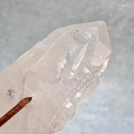 【カイラス産】天然ヒマラヤ水晶革紐付きペンダント③/Kailash Himalayan Quartz Pendant