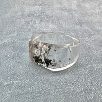 【ガネッシュヒマール産】天然ヒマラヤ水晶リング(17号)/Ganesh Himal Himalayan Solid Quartz Ring