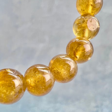 ネパール産🇳🇵【ハニートルマリン】ブレスレット7mm内径15①/Nepal Honey Tourmaline Bracelet