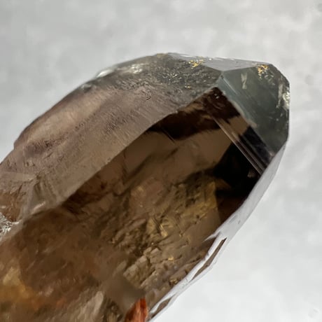 【ガウリシャンカール産】天然ヒマラヤスモーキークォーツ革紐ペンダント①/GauriShankar Himalayan Smoky Quartz Pendant