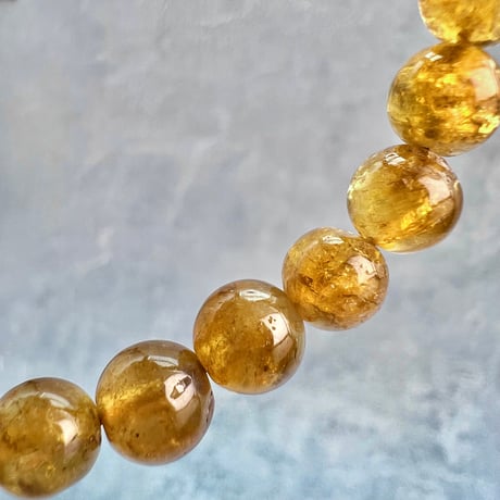 ネパール産🇳🇵【ハニートルマリン】ブレスレット7mm内径15①/Nepal Honey Tourmaline Bracelet