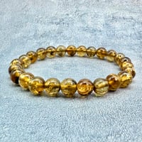 ネパール産🇳🇵【ハニートルマリン】ブレスレット7mm内径15②/Nepal HoneyTourmaline Bracelet