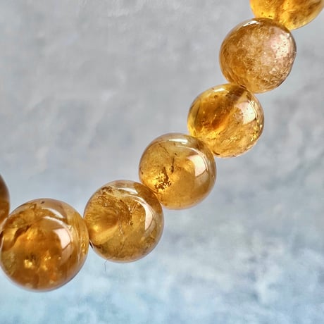 ネパール産🇳🇵【ハニートルマリン】ブレスレット7mm内径15①/Nepal Honey Tourmaline Bracelet