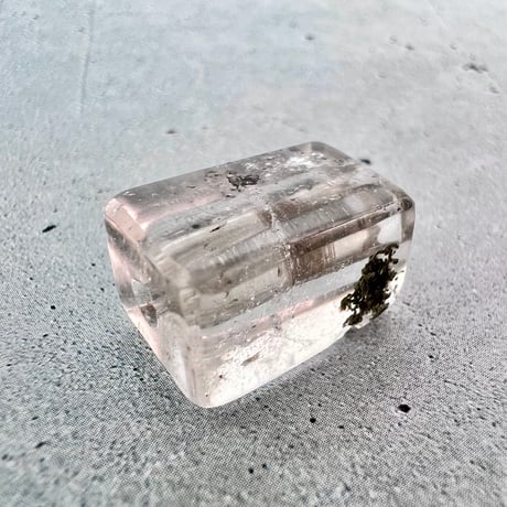【ガネッシュヒマール産】天然ヒマラヤ水晶"手磨き加工"スクエアビーズ⑨/Ganesh Himal  Himalayan Quartz Square Beads