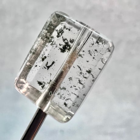 【ガネッシュヒマール産】天然ヒマラヤ水晶"手磨き加工"スクエアビーズ⑧/Ganesh Himal  Himalayan Quartz Square Beads