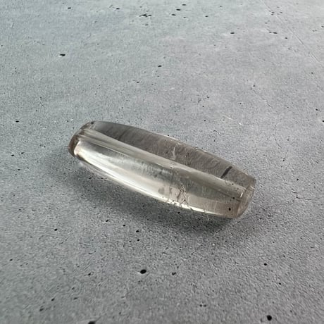 【ガウリシャンカール産】天然ヒマラヤスモーキークォーツ"手磨き加工"バレルビーズ②/Gaurishankar Himalayan Smoky Quartz Barrel Beads