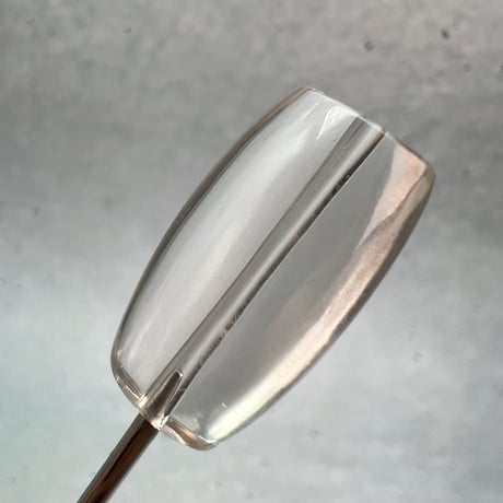 【ガウリシャンカール産】天然ヒマラヤスモーキークォーツ"手磨き加工"バレルビーズ①/Gaurishankar Himalayan Smoky Quartz Barrel Beads