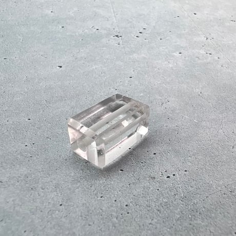 【ガネッシュヒマール産】天然ヒマラヤ水晶"手磨き加工"スクエアビーズ⑥/Ganesh Himal  Himalayan Quartz Square Beads