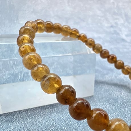 ネパール産🇳🇵【ハニートルマリン】ブレスレット5mm内径15cm③/Nepal HoneyTourmaline Bracelet