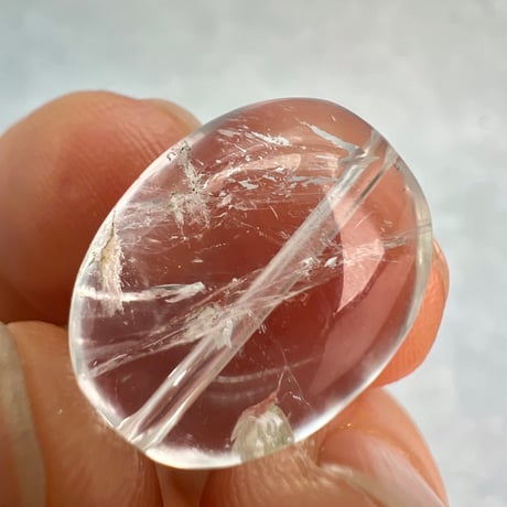 【カイラス産】天然ヒマラヤ水晶タンブル型ビーズ①/Kailash Himalayan Quartz Tumble Beads