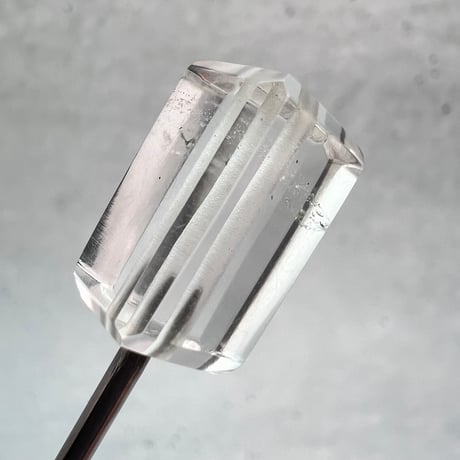 【ガネッシュヒマール産】天然ヒマラヤ水晶"手磨き加工"スクエアビーズ⑥/Ganesh Himal  Himalayan Quartz Square Beads