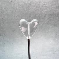 【ガネッシュヒマール産】天然ヒマラヤ水晶"手磨き加工"ハートビーズ③/Ganesh Himal Himalayan Quartz Heart Beads