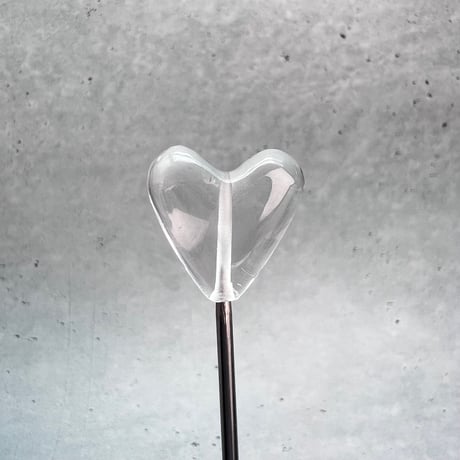 【ガネッシュヒマール産】天然ヒマラヤ水晶"手磨き加工"ハートビーズ③/Ganesh Himal Himalayan Quartz Heart Beads