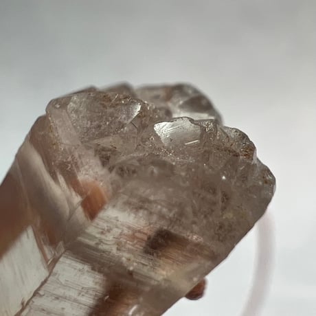 【ガウリシャンカール産】天然ヒマラヤスモーキークォーツ革紐ペンダント⑧/GauriShankar Himalayan Smoky Quartz Pendant