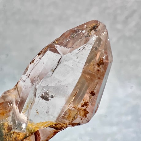 【ガネッシュヒマール産】リモナイトイン天然ヒマラヤ水晶革紐付きペンダント⑧/GaneshHimal Limonite in Natural Pendant