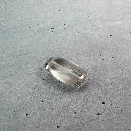 【ガウリシャンカール産】天然ヒマラヤスモーキークォーツ"手磨き加工"バレルビーズ①/Gaurishankar Himalayan Smoky Quartz Barrel Beads