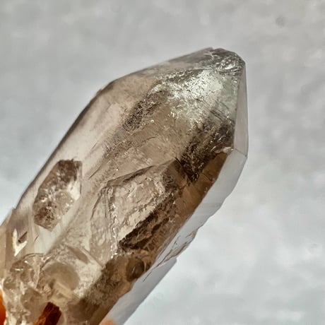 【ガウリシャンカール産】天然ヒマラヤスモーキークォーツ革紐ペンダント②/GauriShankar Himalayan Smoky Quartz Pendant