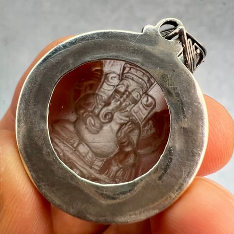 【ガウリシャンカール産】天然ヒマラヤスモーキークォーツ"ガネーシャ様"ペンダントトップ③/Gaurishankar Himalayan Smoky Quartz "Ganesha"