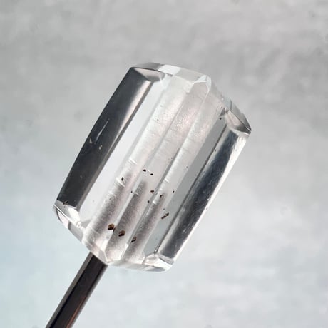 【ガネッシュヒマール産】天然ヒマラヤ水晶"手磨き加工"スクエアビーズ⑤/Ganesh Himal  Himalayan Quartz Square Beads