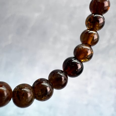 ネパール産🇳🇵【ヒマラヤドラバイトトルマリン】ブレスレット5mm内径15cm/Nepal Himalayan dravite tourmaline Bracelet