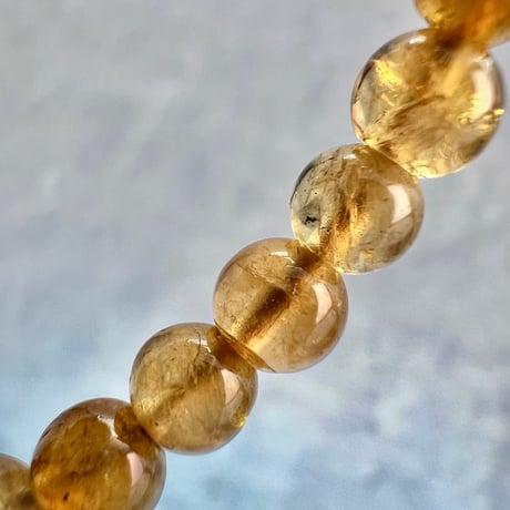 ネパール産🇳🇵【ハニートルマリン】ブレスレット5mm内径15cm③/Nepal HoneyTourmaline Bracelet