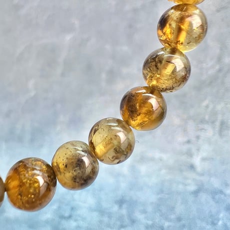 ネパール産🇳🇵【ハニートルマリン】ブレスレット7mm内径15②/Nepal HoneyTourmaline Bracelet