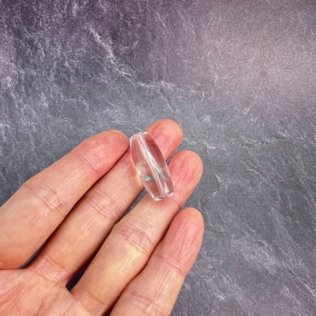 【カイラス産】天然ヒマラヤ水晶バレルビーズ②/Kailash Himalayan Quartz Barrel Beads