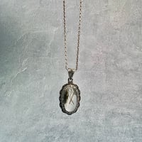 【ガネッシュヒマール産】クローライト&アクチノライトイン天然ヒマラヤ水晶シルバー925ペンダントトップ/Ganesh Himal Chlorite&Actinorite in Pendant Top