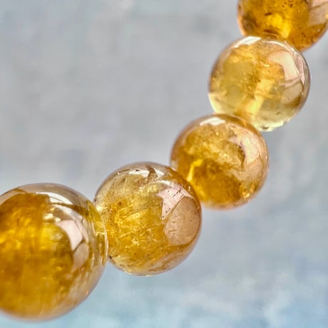 ネパール産🇳🇵【ハニートルマリン】ブレスレット7mm内径15①/Nepal Honey Tourmaline Bracelet