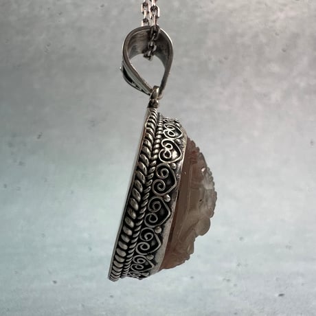 【ガウリシャンカール産】天然ヒマラヤスモーキークォーツ"ガネーシャ様"ペンダントトップ③/Gaurishankar Himalayan Smoky Quartz "Ganesha"