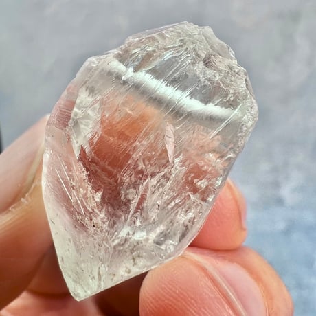 【カイラス産】天然ヒマラヤ水晶革紐付きペンダント⑦/Kailash Himalayan Quartz Pendant