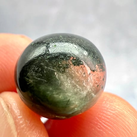 【ガネッシュヒマール産】クローライト&アクチノライトイン天然ヒマラヤ水晶ビーズ③/Ganesh Himal Chlorite&Actinorite in Himalayan Quartz beads